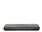 Chanel CC Logo Zip Around Wallet Black — view 4