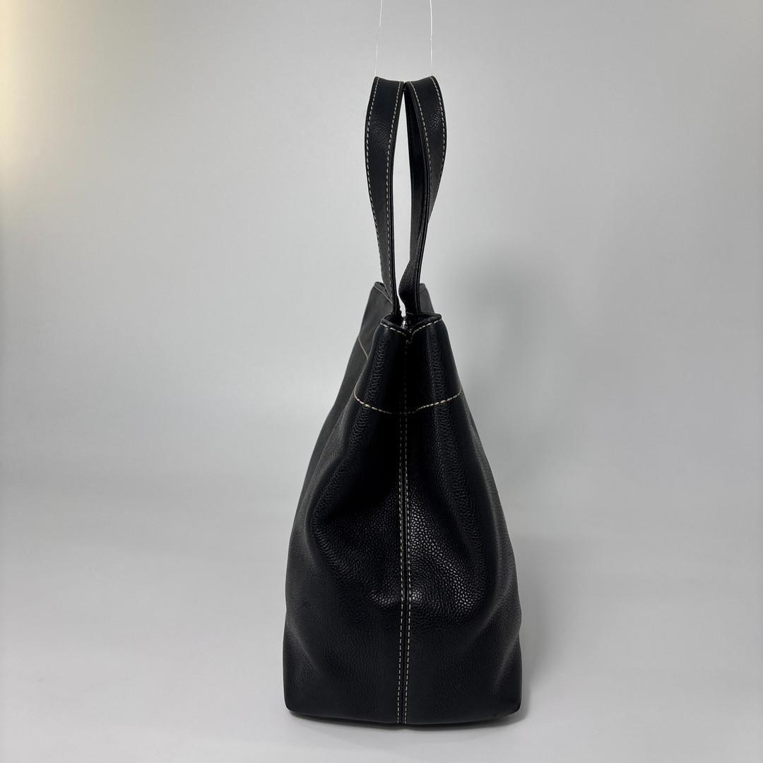Chanel Super Caviar Leather Black Tote Seal — view 4