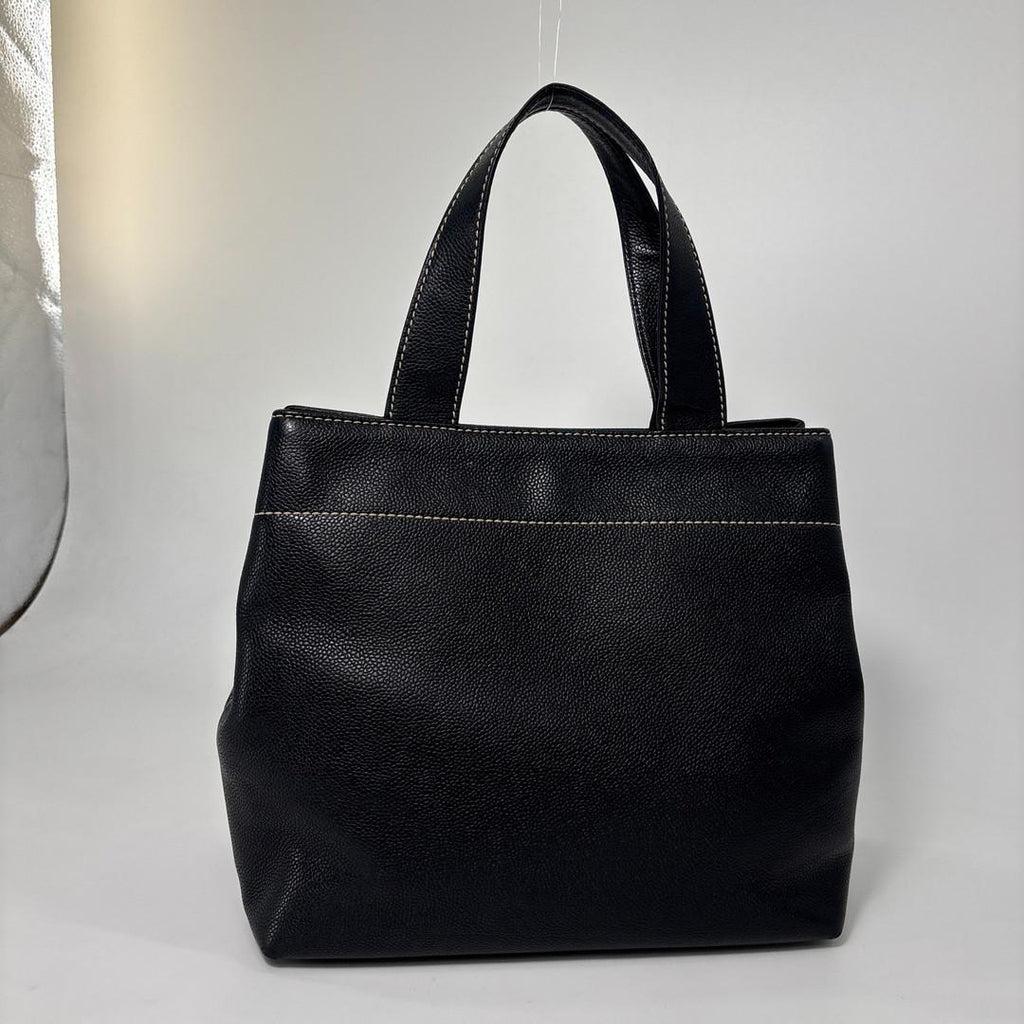 Chanel Super Caviar Leather Black Tote Seal — view 5