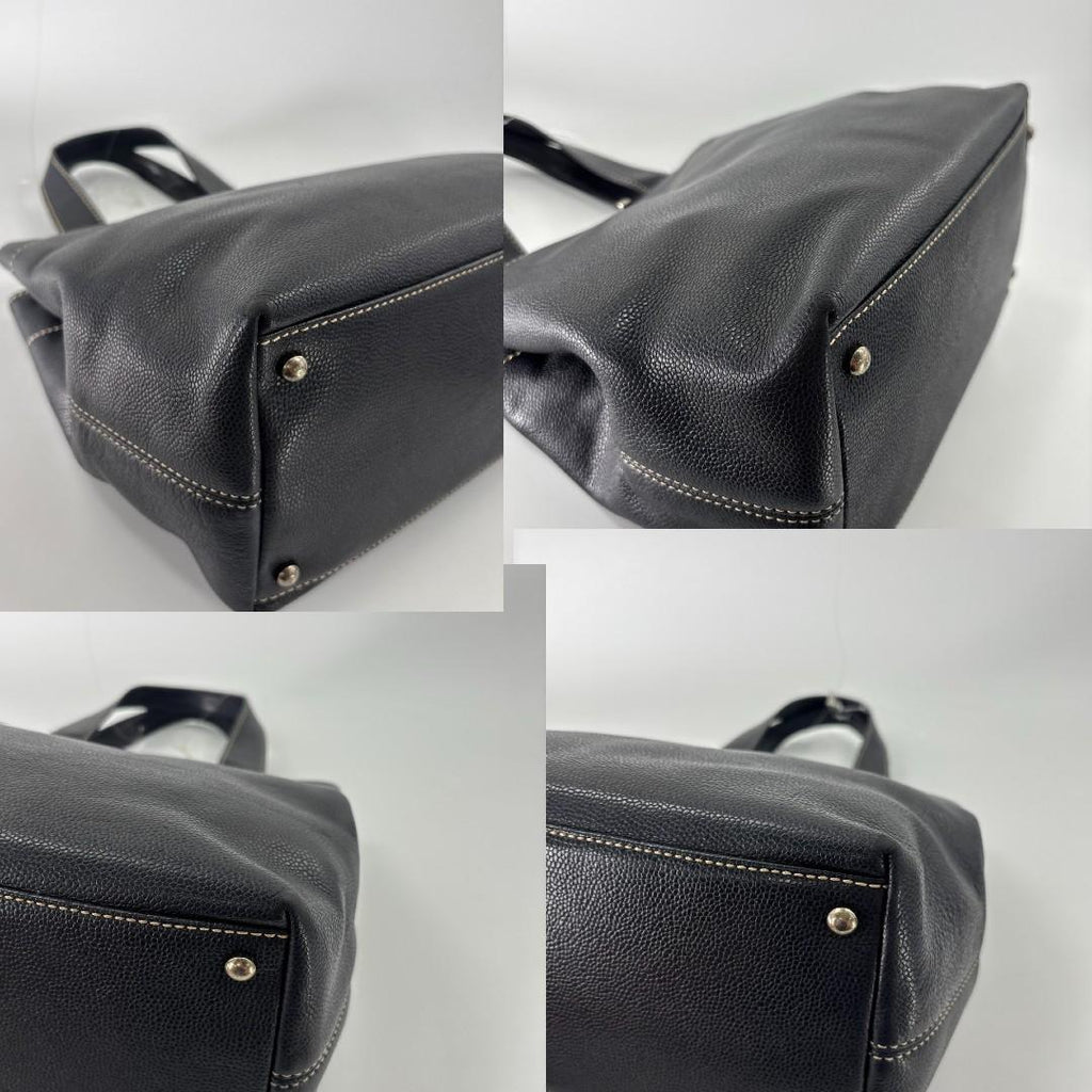 Chanel Super Caviar Leather Black Tote Seal — view 8