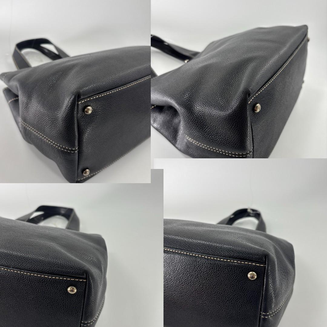 Chanel Super Caviar Leather Black Tote Seal — view 8