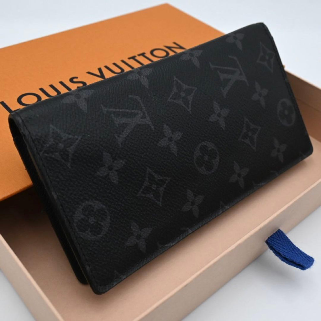 Louis Vuitton Eclipse Portefeuille Brazza Wallet Black