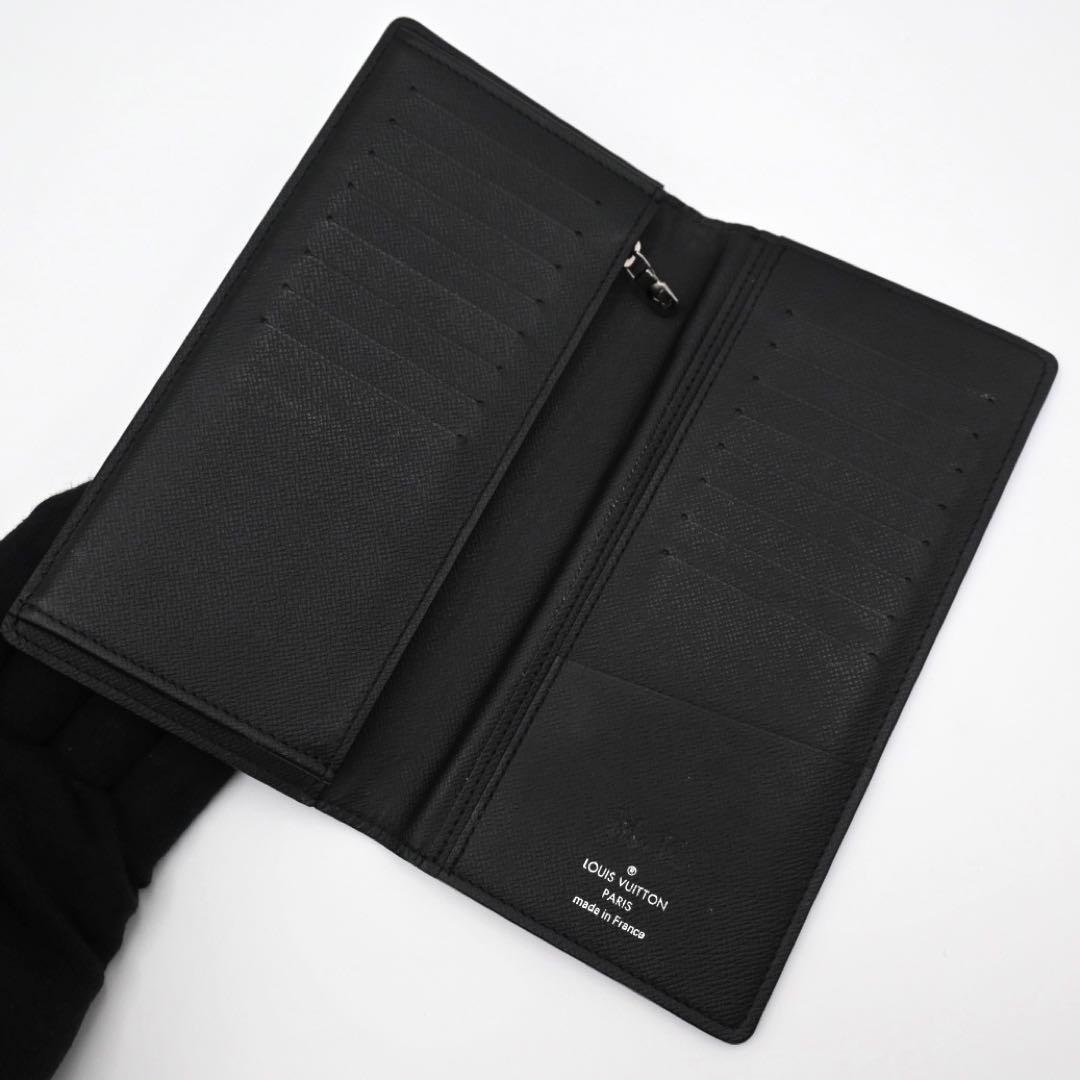 Louis Vuitton Eclipse Portefeuille Brazza Wallet Black — view 3