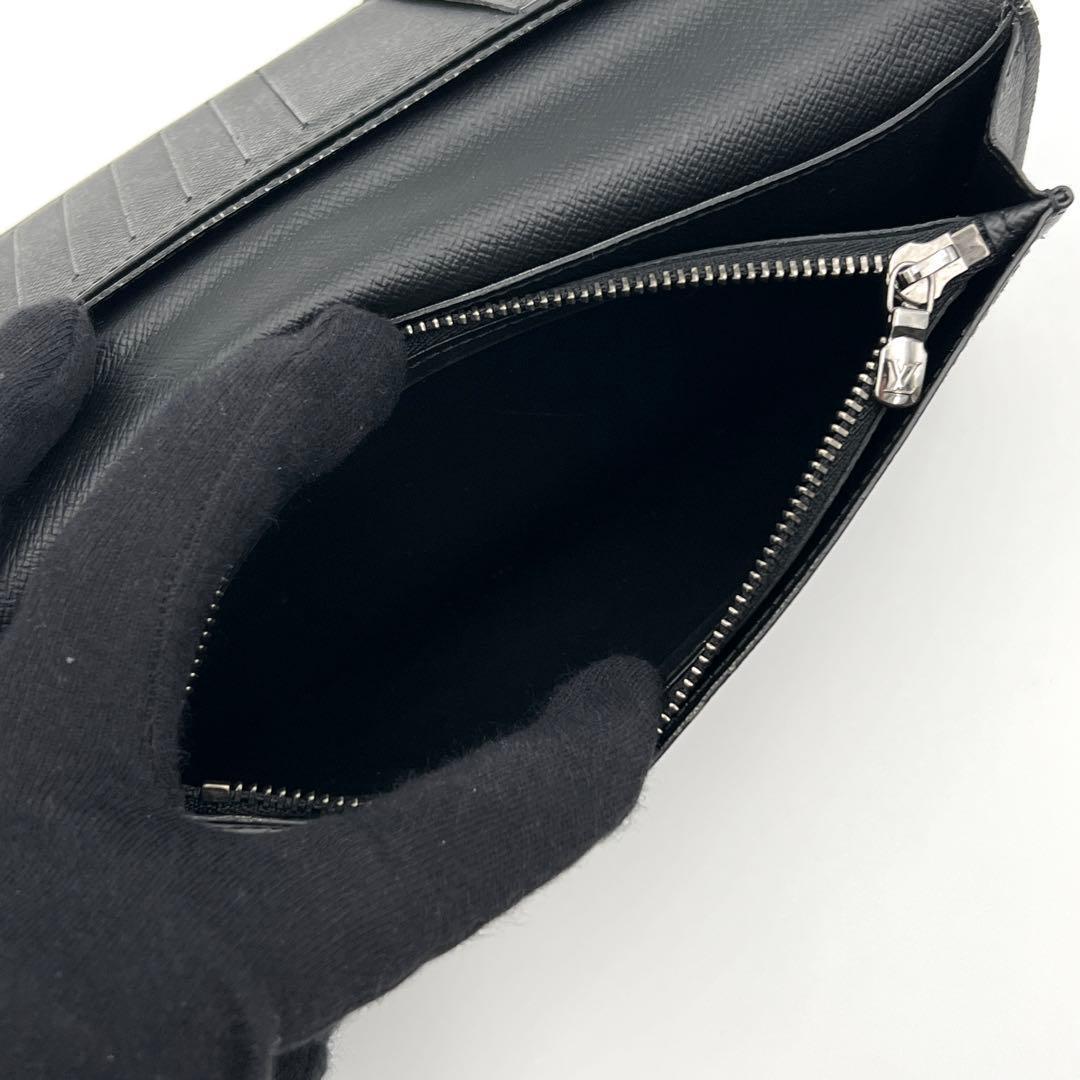 Louis Vuitton Eclipse Portefeuille Brazza Wallet Black — view 6