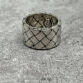 Bottega Veneta Intrecciato Wide Ring 925 Sterling Silver Vintage