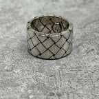 Bottega Veneta Intrecciato Wide Ring 925 Sterling Silver Vintage
