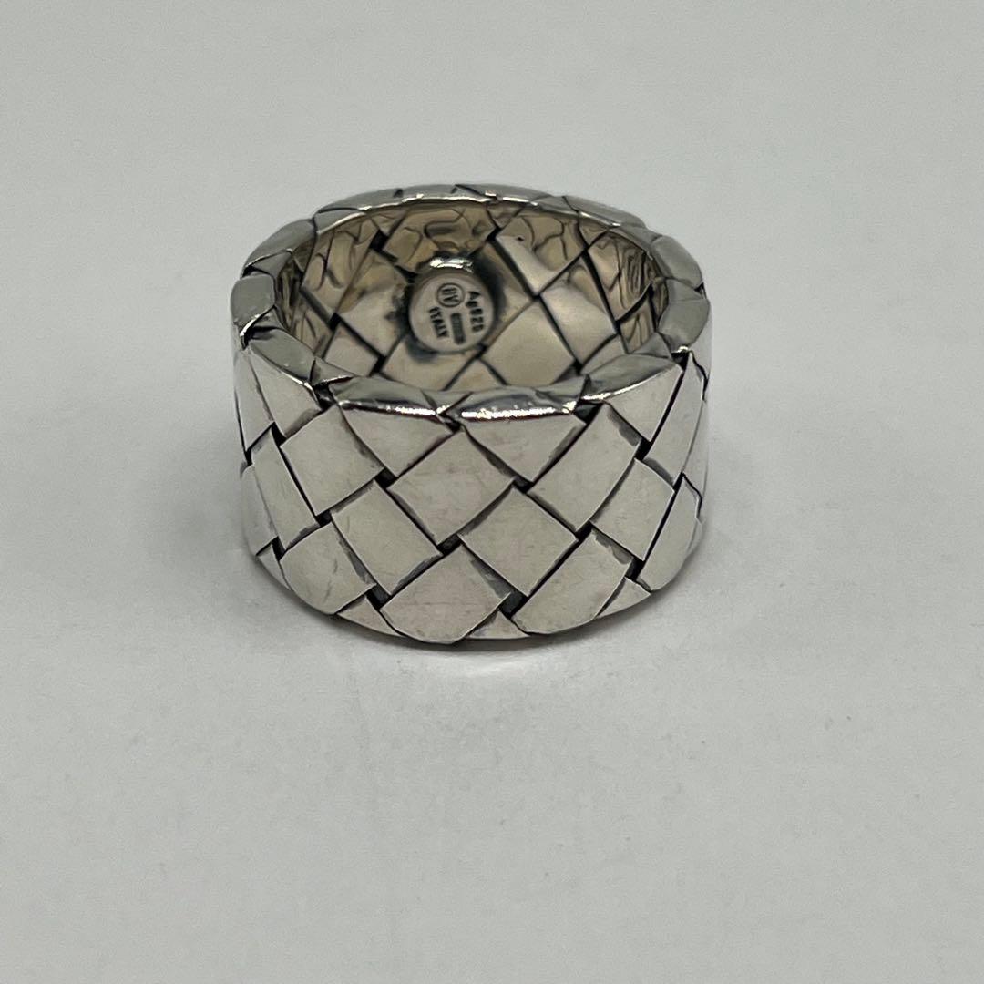 Bottega Veneta Intrecciato Wide Ring 925 Sterling Silver Vintage — view 2