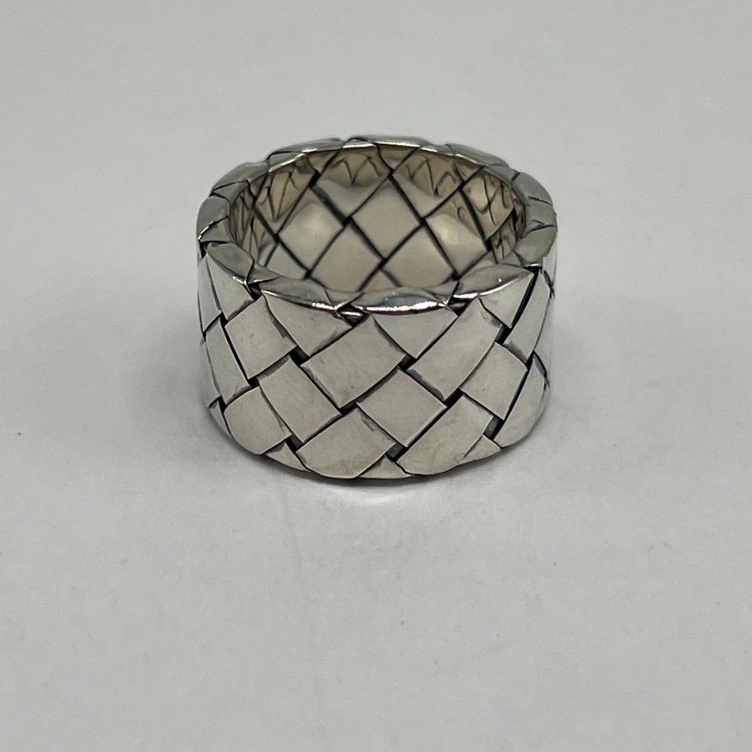 Bottega Veneta Intrecciato Wide Ring 925 Sterling Silver Vintage — view 3