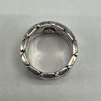 Bottega Veneta Intrecciato Wide Ring 925 Sterling Silver Vintage — view 7