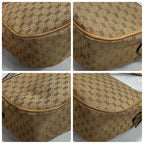 Gucci GG Shoulder Bag Brown Beige Logo Leather — view 8