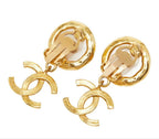 Chanel CC Logo Vintage Swing Earrings — view 4