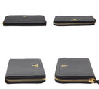 Prada Leather Vitello Daino Zip Around Wallet — view 5