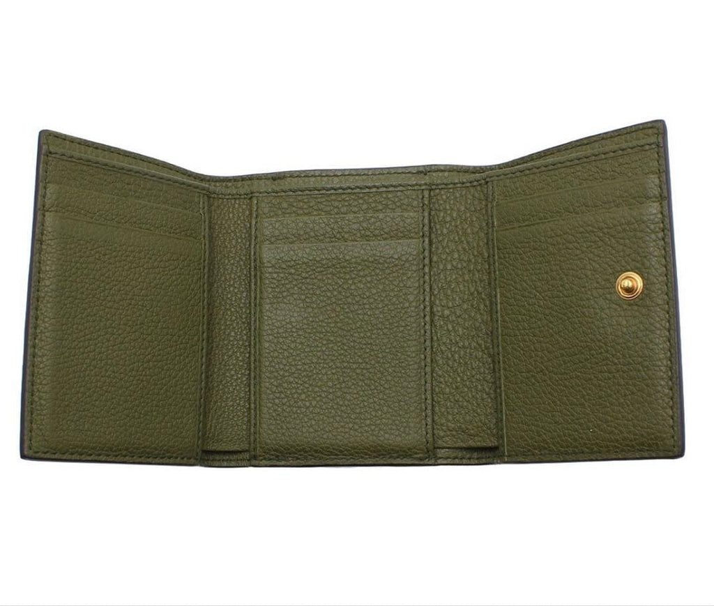 Gucci Embossed Logo Leather Trifold Wallet — view 5