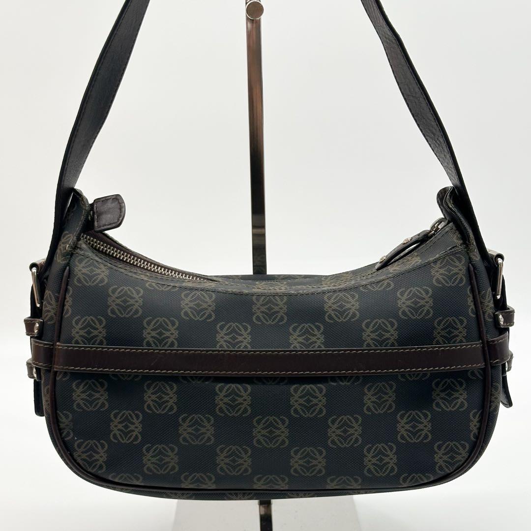 Loewe Anagram Canvas Shoulder Bag Leather — view 3