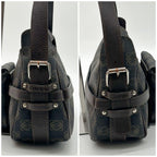 Loewe Anagram Canvas Shoulder Bag Leather — view 6