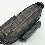 Loewe Anagram Canvas Shoulder Bag Leather — view 8