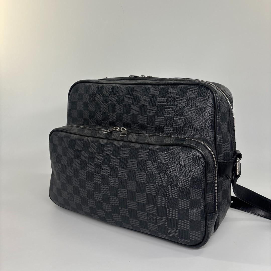 Louis Vuitton Damier Graphite Io Shoulder Bag Black — view 2