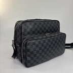 Louis Vuitton Damier Graphite Io Shoulder Bag Black — view 3
