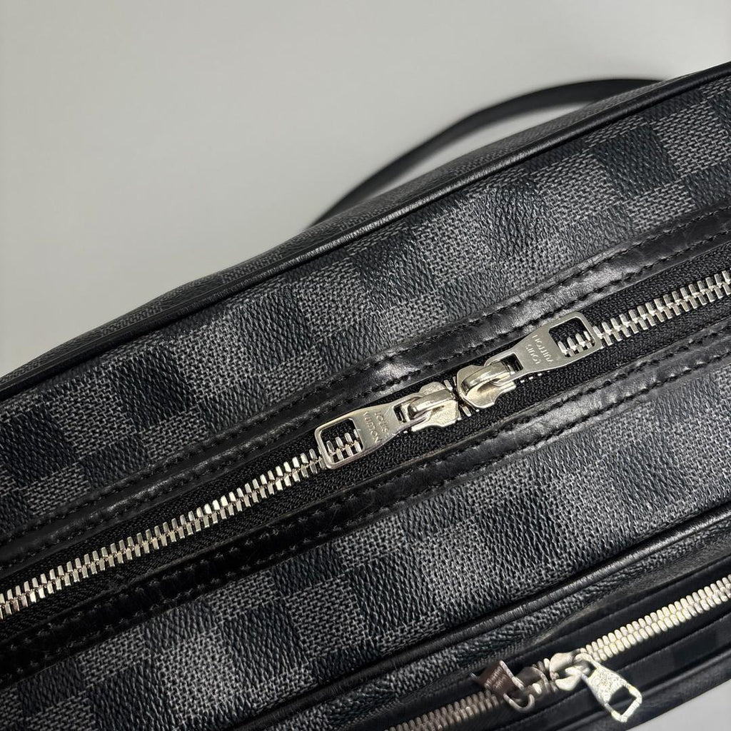 Louis Vuitton Damier Graphite Io Shoulder Bag Black — view 6