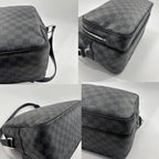 Louis Vuitton Damier Graphite Io Shoulder Bag Black — view 7