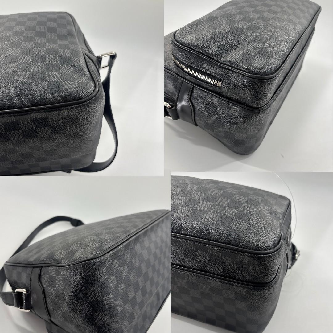 Louis Vuitton Damier Graphite Io Shoulder Bag Black — view 7