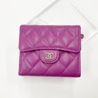 Chanel Quilted Caviar Leather CC Logo Wallet Trifold — view 2