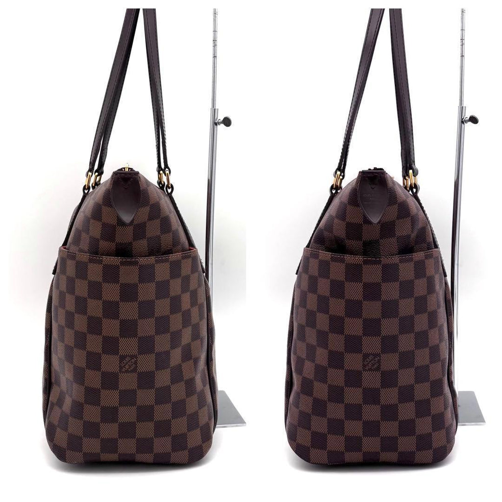 Louis Vuitton Damier Ebene Totally MM Tote Bag Brown — view 5