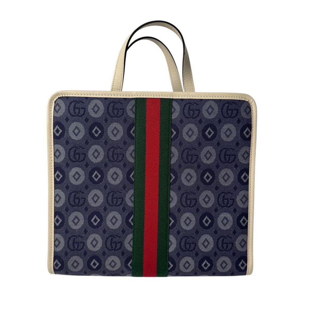Gucci Double Denim Canvas Tote — view 3