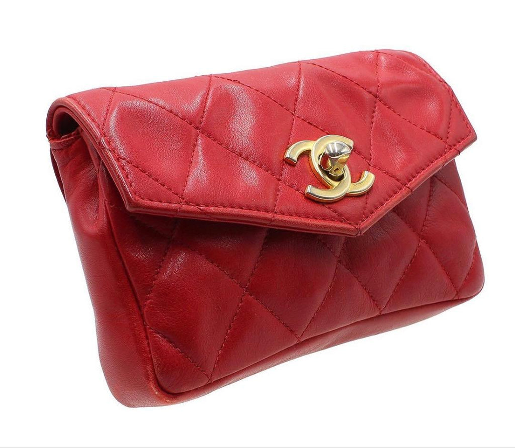 Chanel Quilted Mini Waist Pouch Belt — view 3