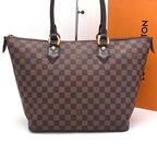 Louis Vuitton Damier Ebene Saleya MM Tote Bag