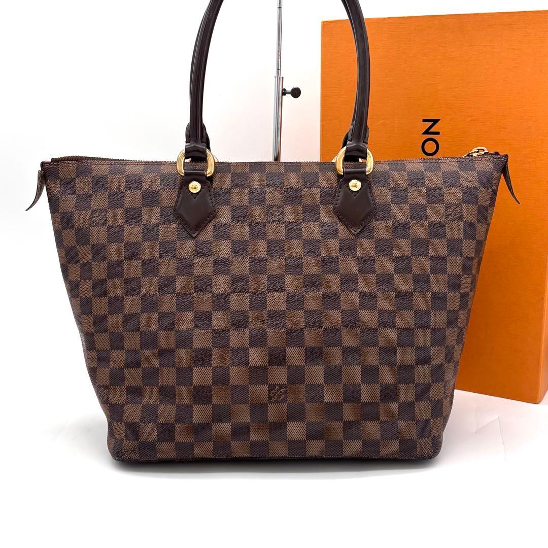 Louis Vuitton Damier Ebene Saleya MM Tote Bag — view 2