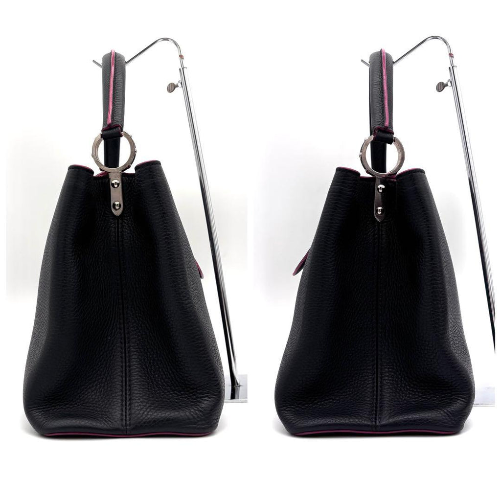 Louis Vuitton Capucines PM Tote Black Pink — view 4