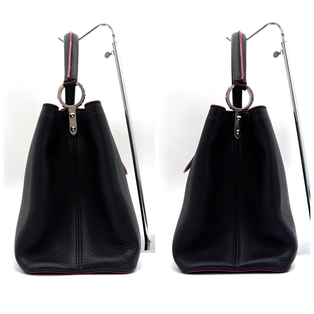 Louis Vuitton Capucines PM Tote Black Pink — view 4
