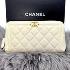 Chanel Wallet Boy Zip Around