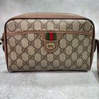 Gucci GG Sherry Line Shoulder Bag Brown Leather — view 2