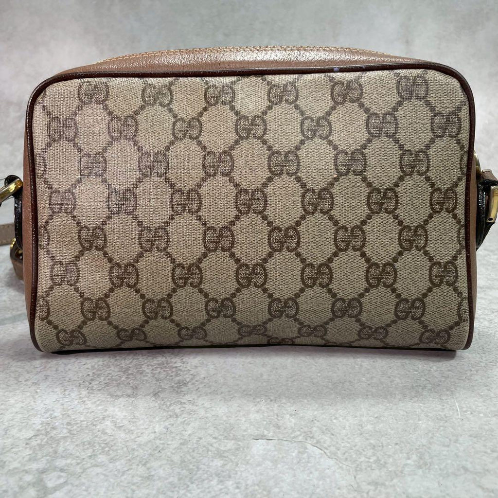 Gucci GG Sherry Line Shoulder Bag Brown Leather — view 3