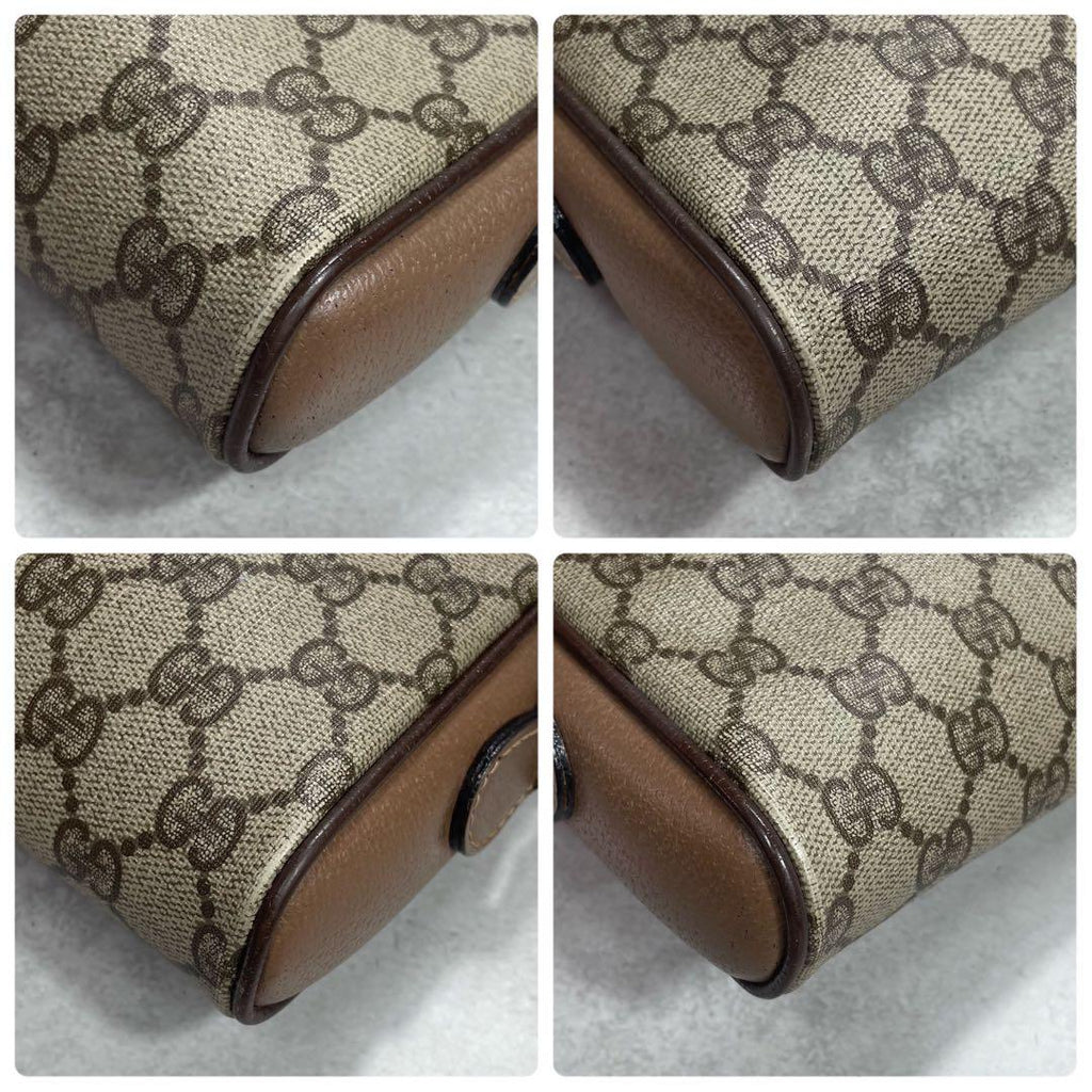 Gucci GG Sherry Line Shoulder Bag Brown Leather — view 9