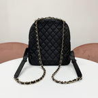 Chanel Quilted Caviar Leather CC Logo Turnlock Backpack