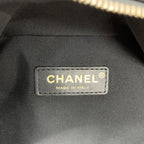 Chanel Quilted Caviar Leather CC Logo Turnlock Backpack