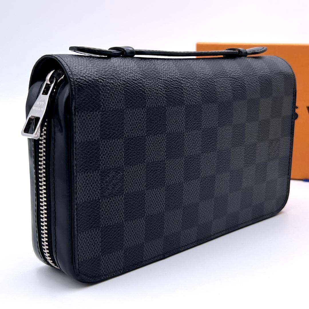 Louis Vuitton Damier Graphite Zippy XL Wallet Black Smartphone
