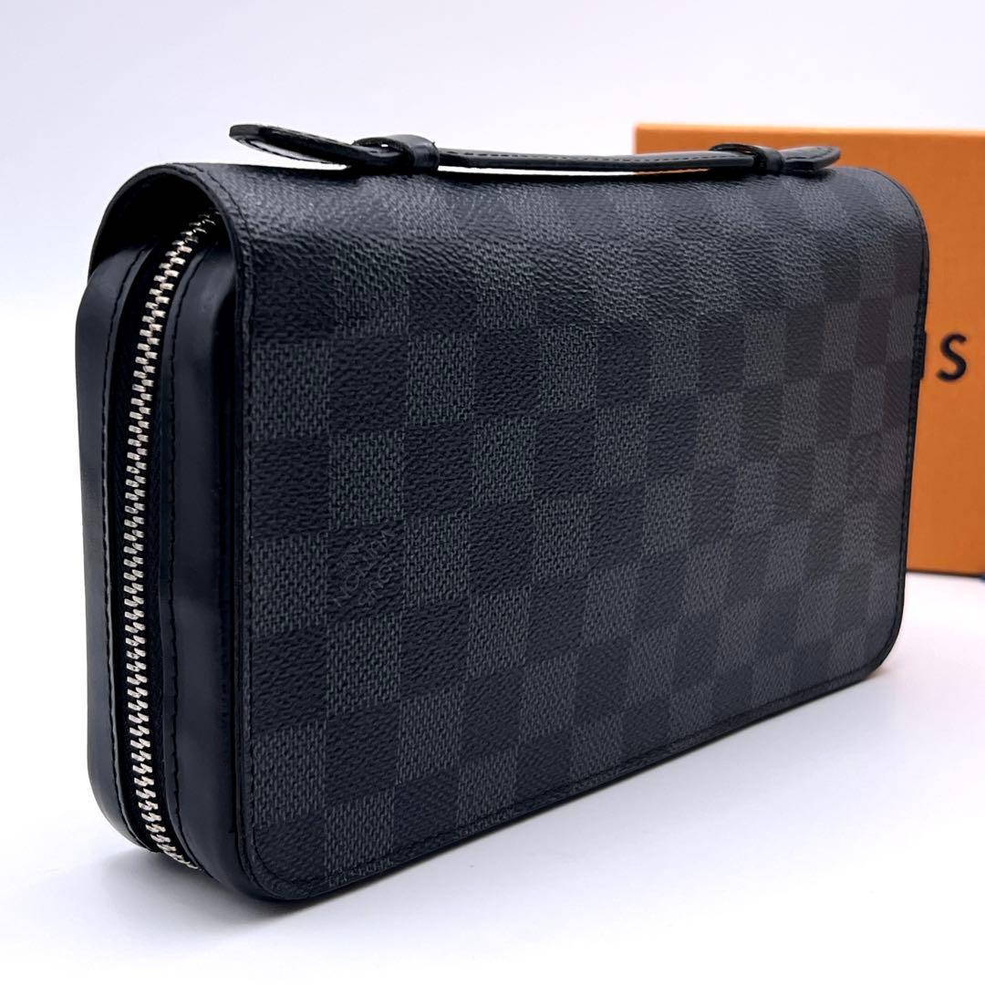 Louis Vuitton Damier Graphite Zippy XL Wallet Black Smartphone — view 2