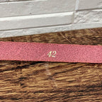 Chanel Leather Gold Buckle Logo Narrow Belt Bordeaux — view 9