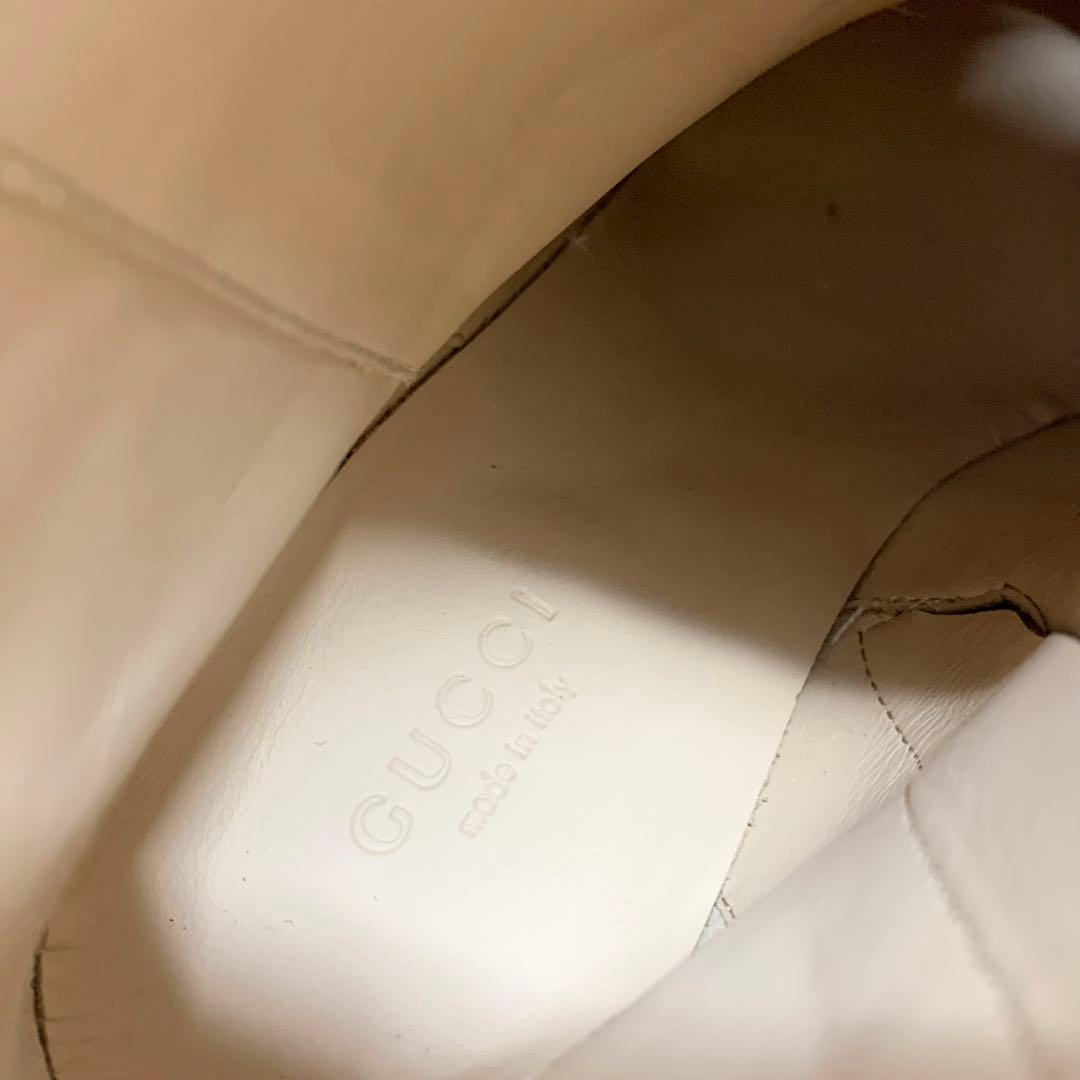 Gucci GG Supreme Leather Belt Logo Short Boots Black Brown — view 8