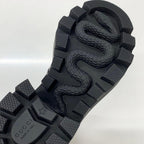 Gucci GG Supreme Leather Belt Logo Short Boots Black Brown — view 9