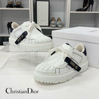 Dior Id Logo Leather Velcro Sneakers