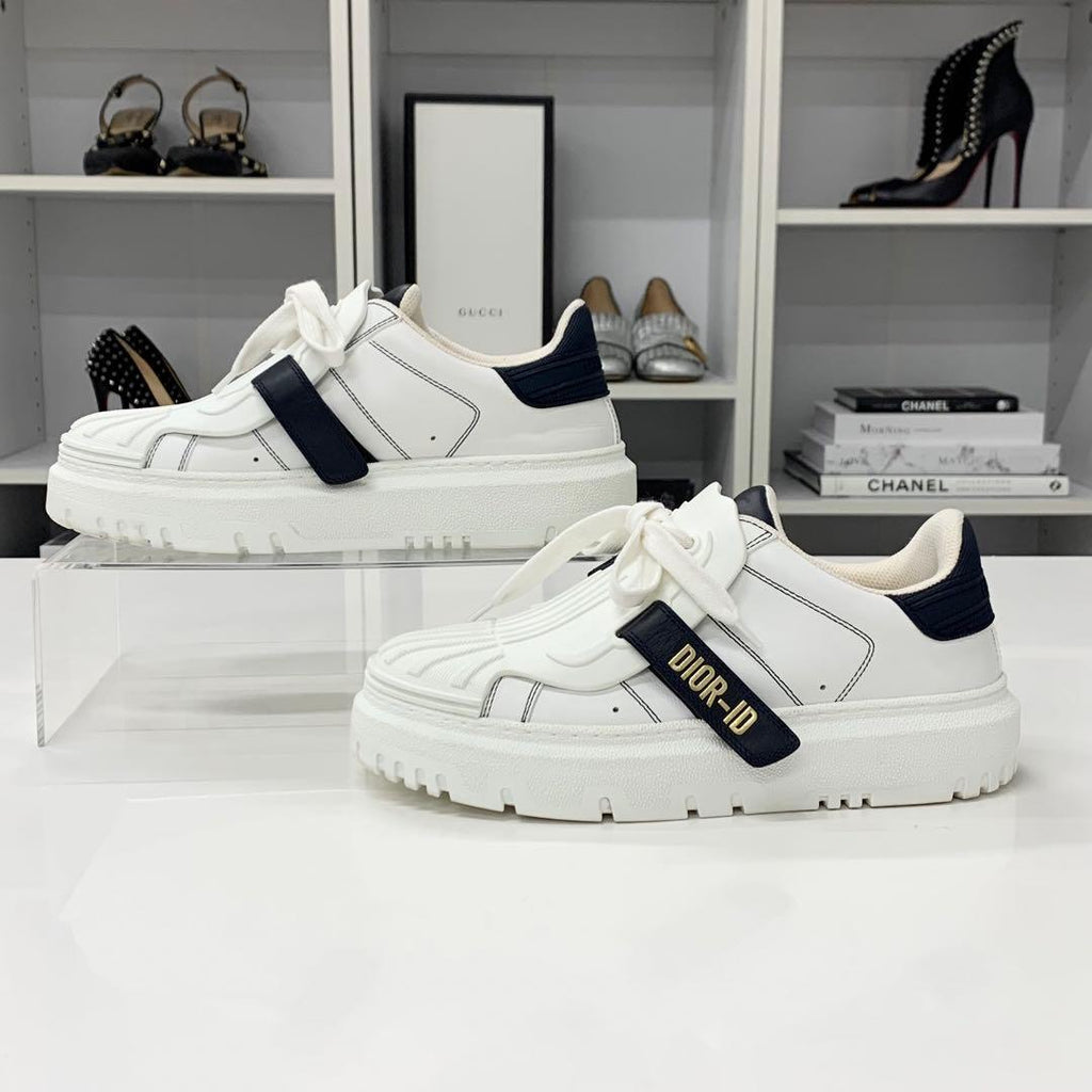 Dior Id Logo Leather Velcro Sneakers — view 2