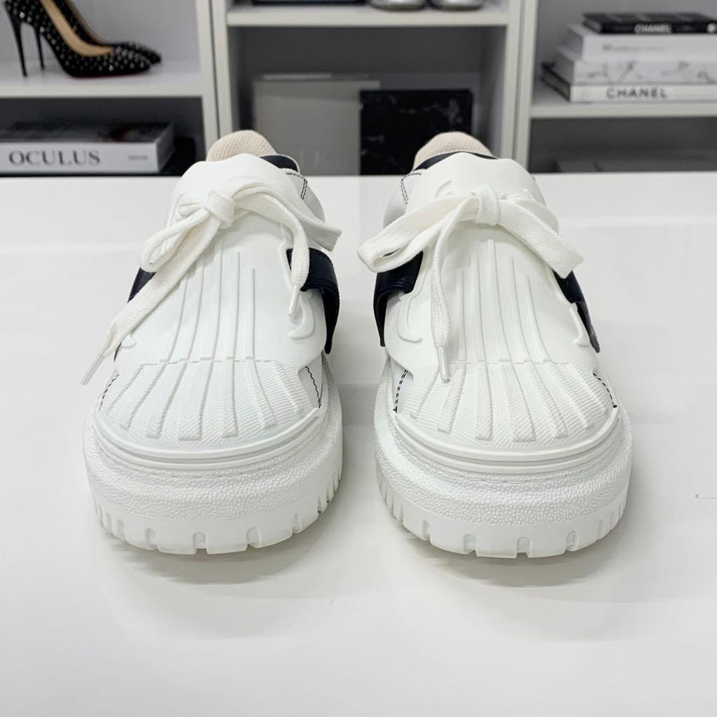 Dior Id Logo Leather Velcro Sneakers — view 4