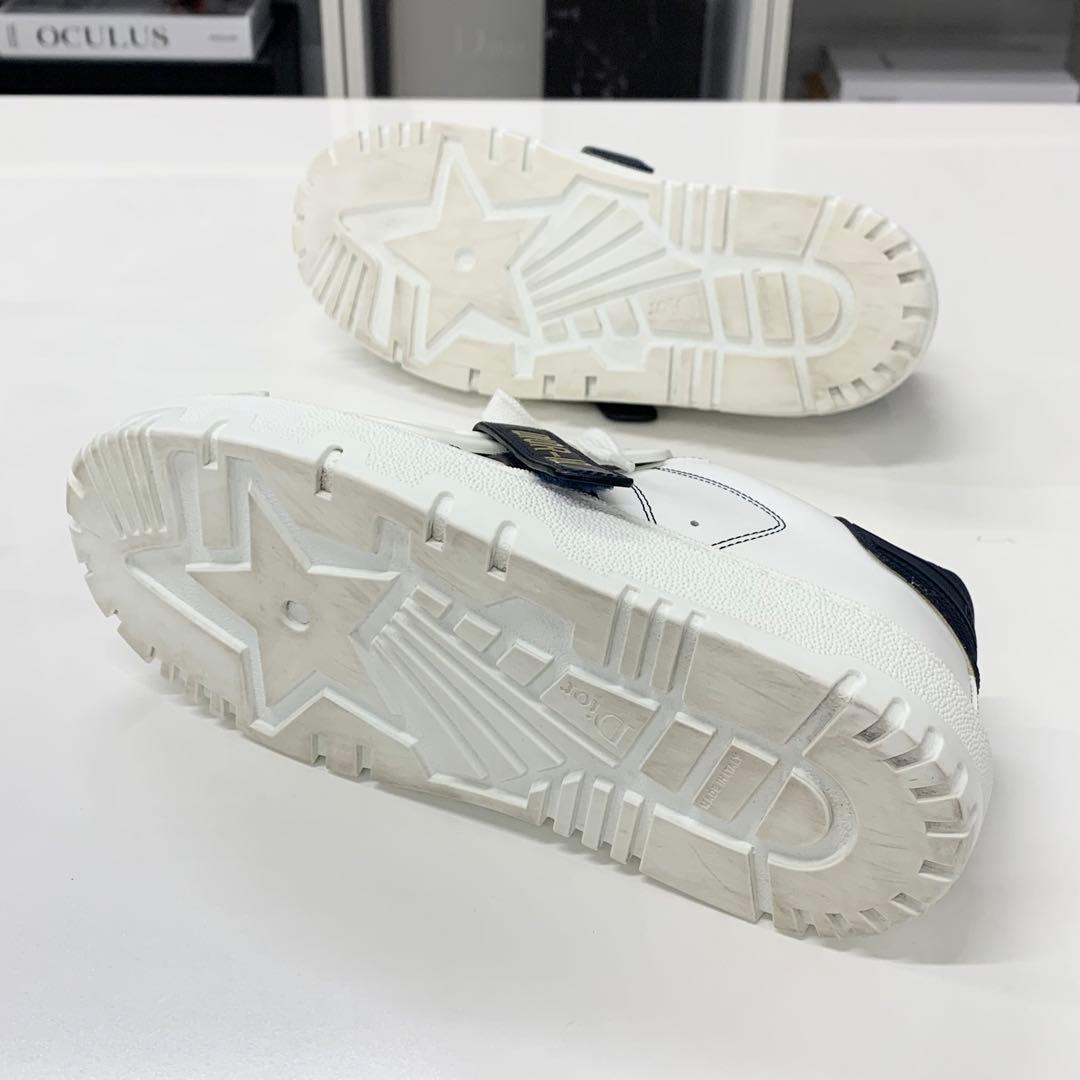 Dior Id Logo Leather Velcro Sneakers — view 7