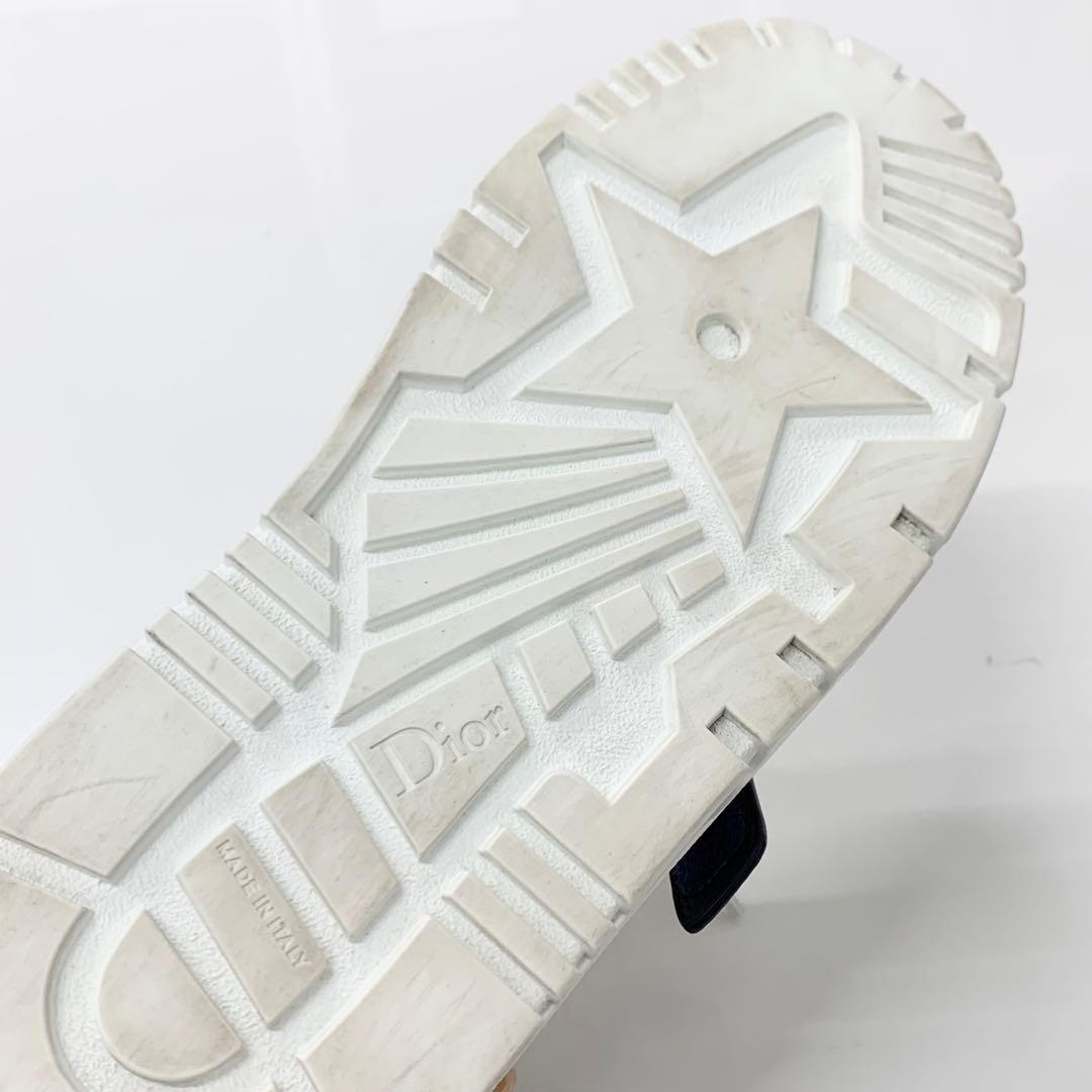 Dior Id Logo Leather Velcro Sneakers — view 9
