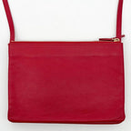 Celine Trio Large Shoulder Bag Red Leather Clutch — view 3
